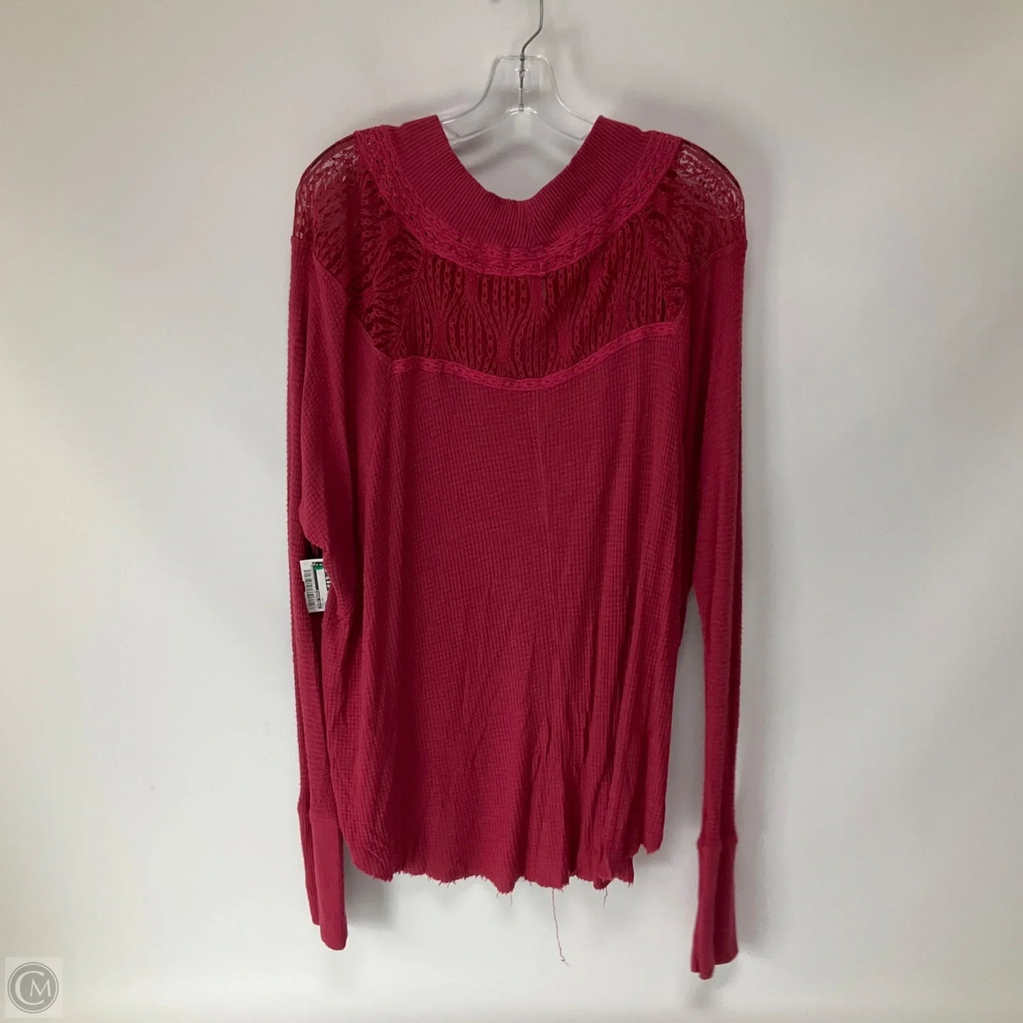 Top Long Sleeve By Free People In Pink, Size: L