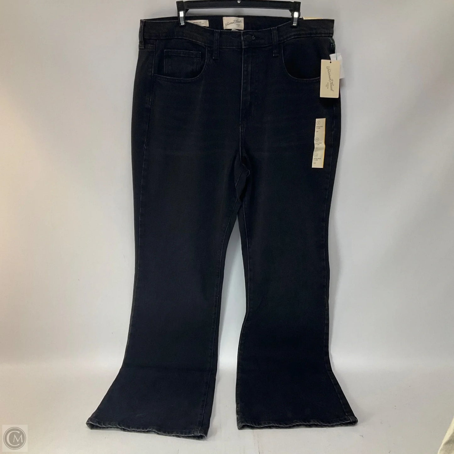 Jeans Flared By Universal Thread In Black Denim, Size: 14l