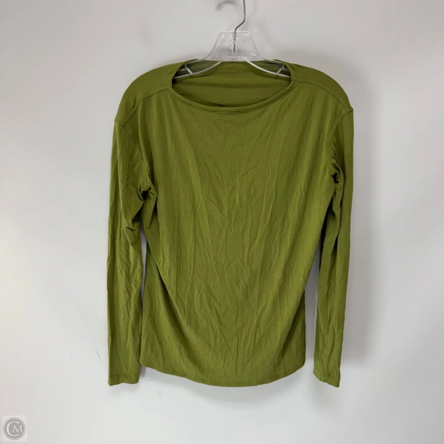 Athletic Top Long Sleeve Crewneck By Lululemon In Green, Size: S