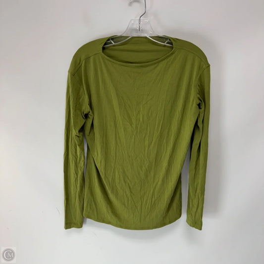 Athletic Top Long Sleeve Crewneck By Lululemon In Green, Size: S