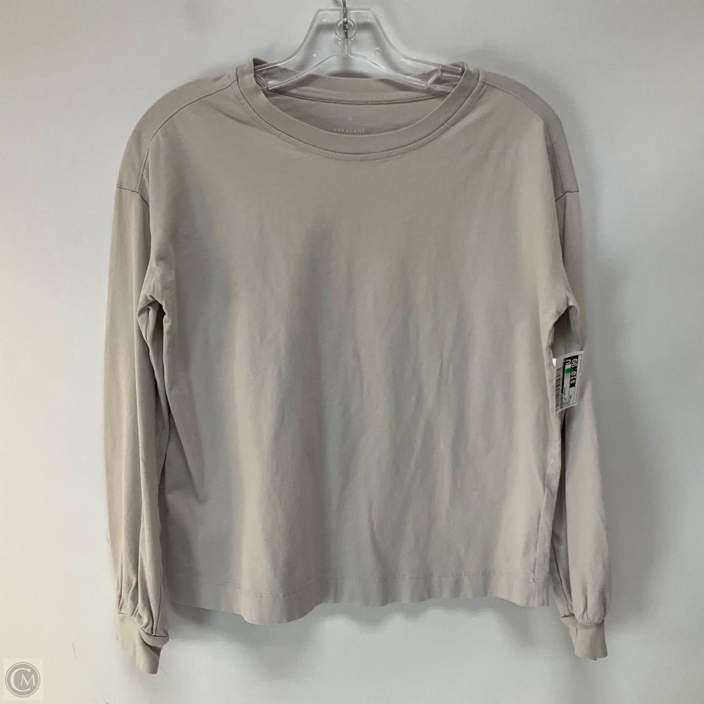 Top Long Sleeve Basic By Everlane In Beige, Size: Xs