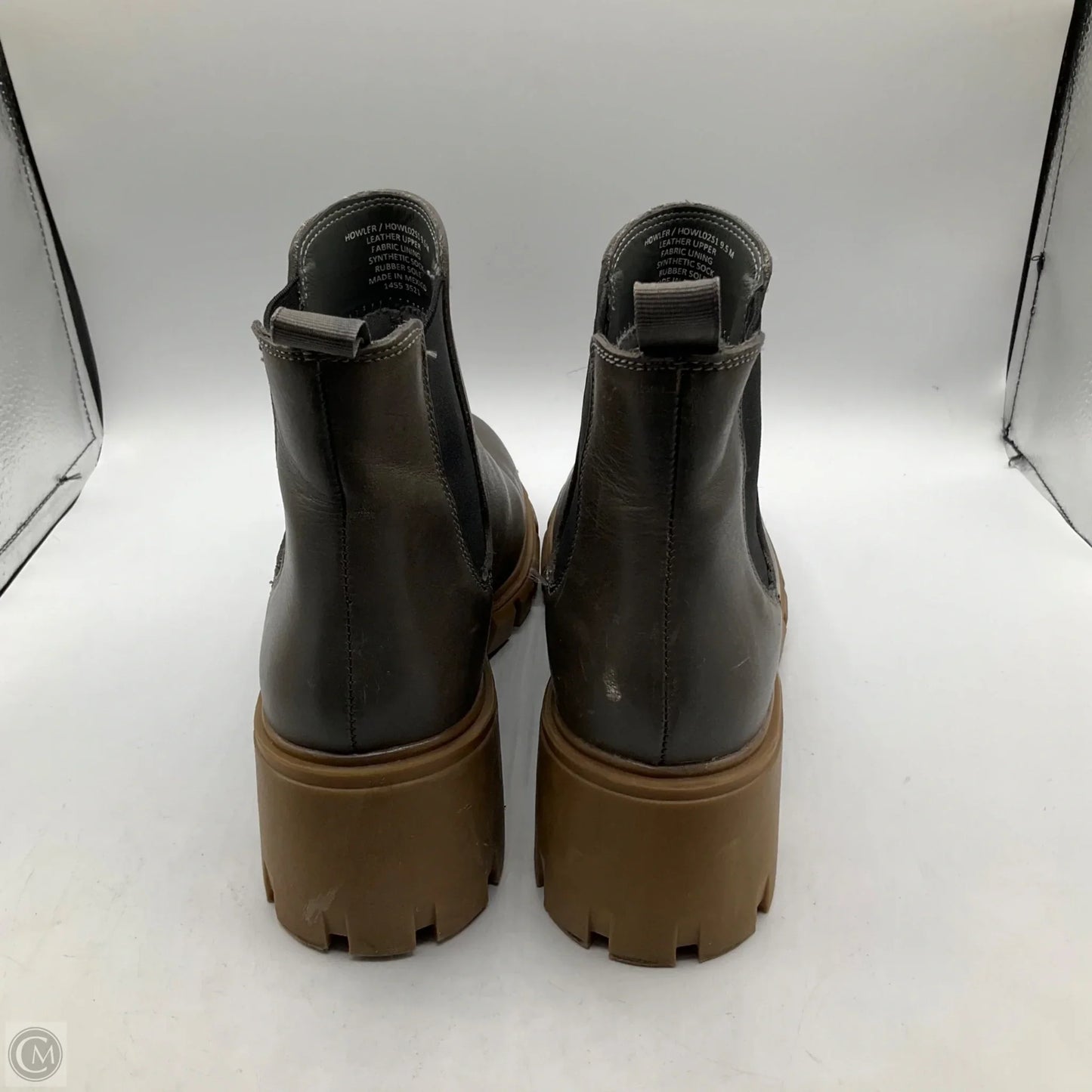 Boots Ankle Heels By Steve Madden In Grey, Size: 9.5