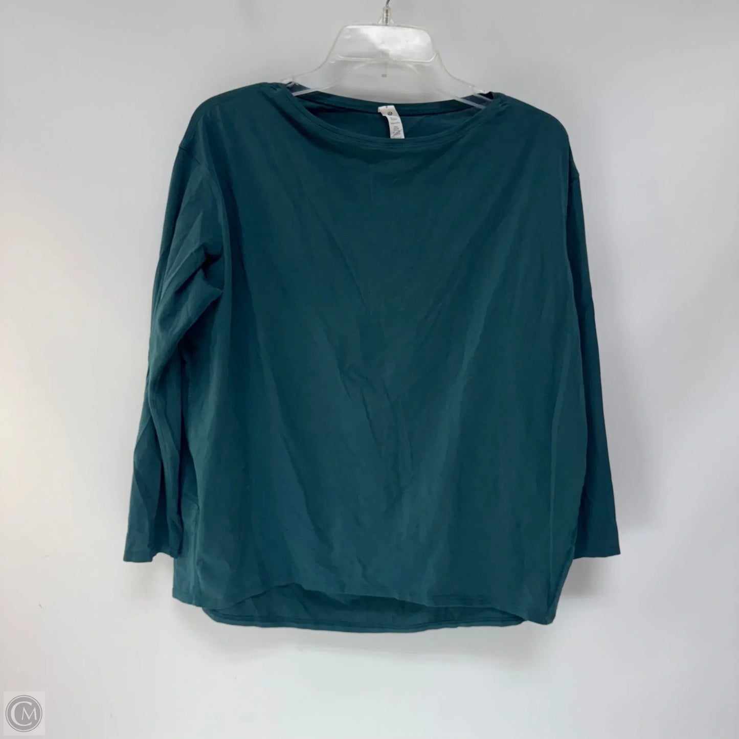 Athletic Top Long Sleeve Crewneck By Lululemon In Green, Size: 8