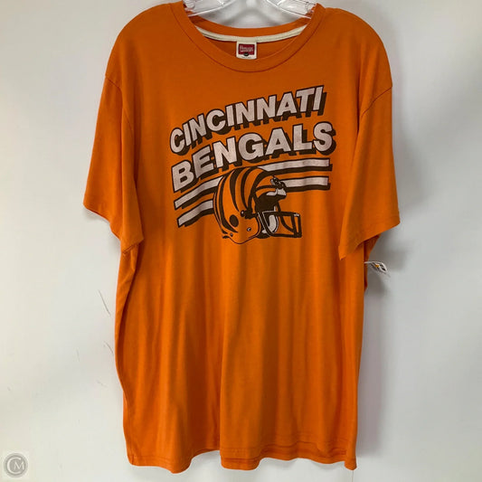 Athletic Top Short Sleeve By Homage In Orange, Size: 2x