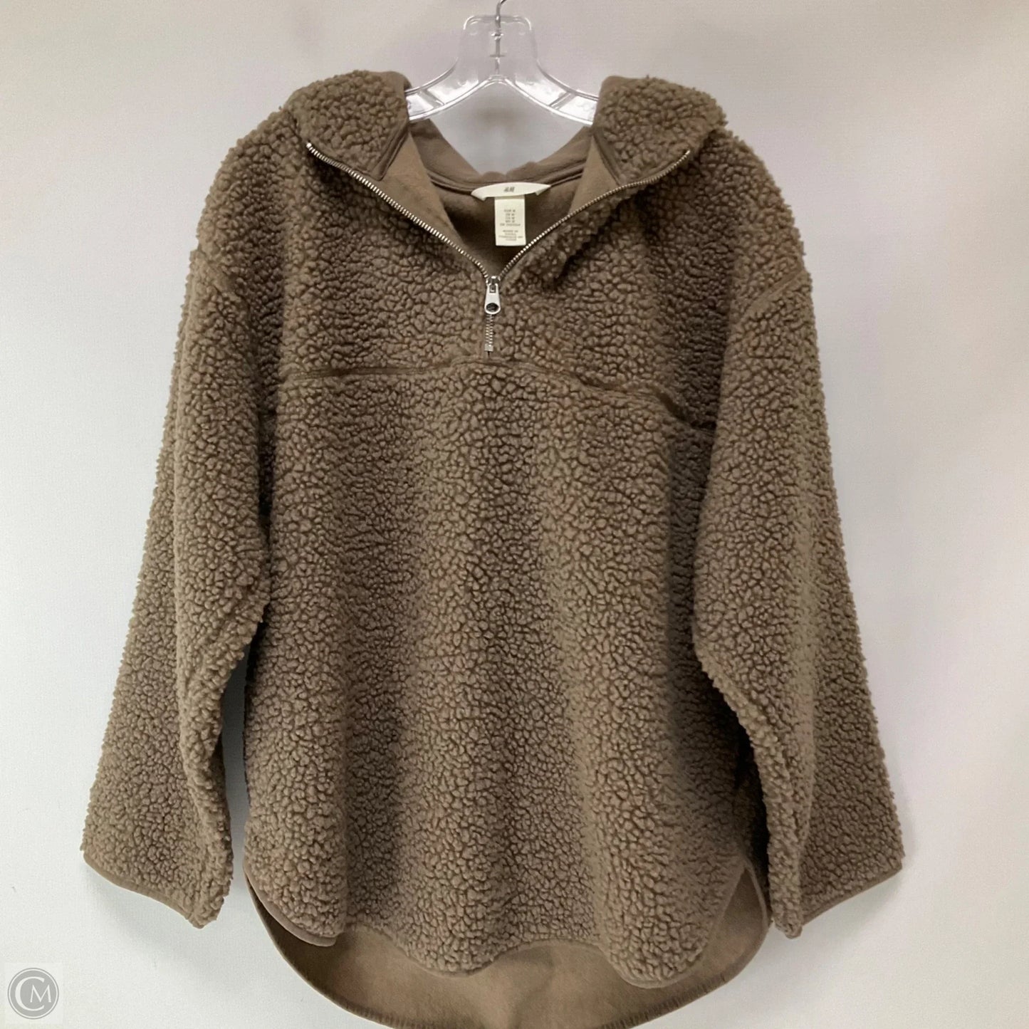 Jacket Fleece By H&m In Brown, Size: M