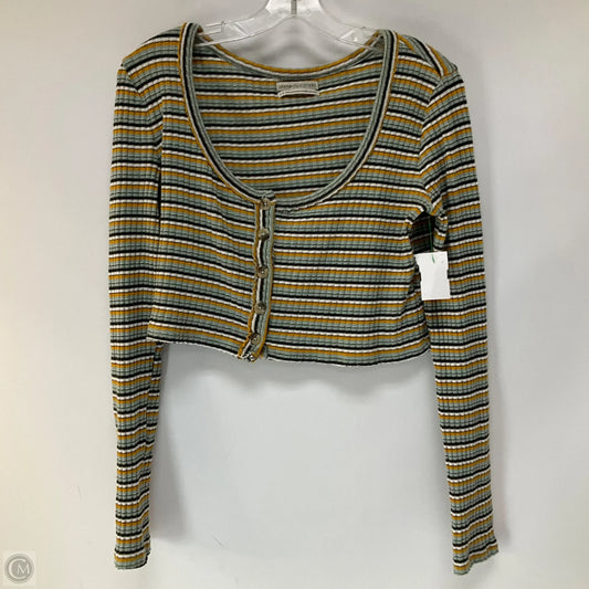 Top Long Sleeve By Urban Outfitters In Striped Pattern, Size: L