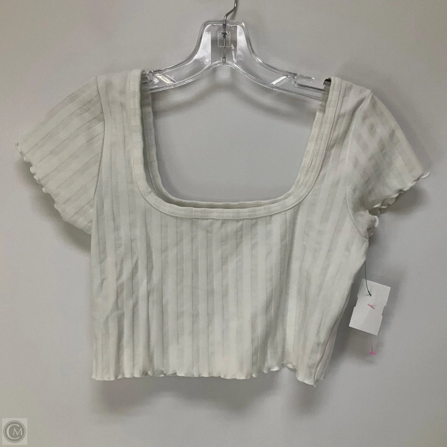 Top Short Sleeve By Offline By Aerie In White, Size: S