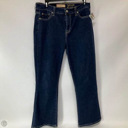 Jeans Straight By Seven 7 In Blue Denim, Size: 8
