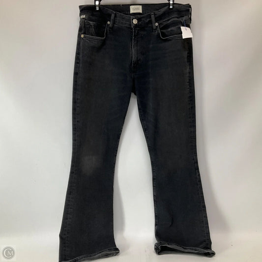 Jeans Flared By Citizens Of Humanity In Black Denim, Size: 8