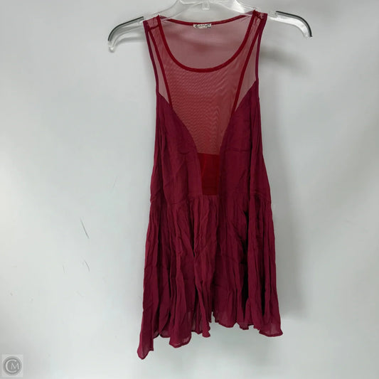 Top Sleeveless By Free People In Red, Size: M