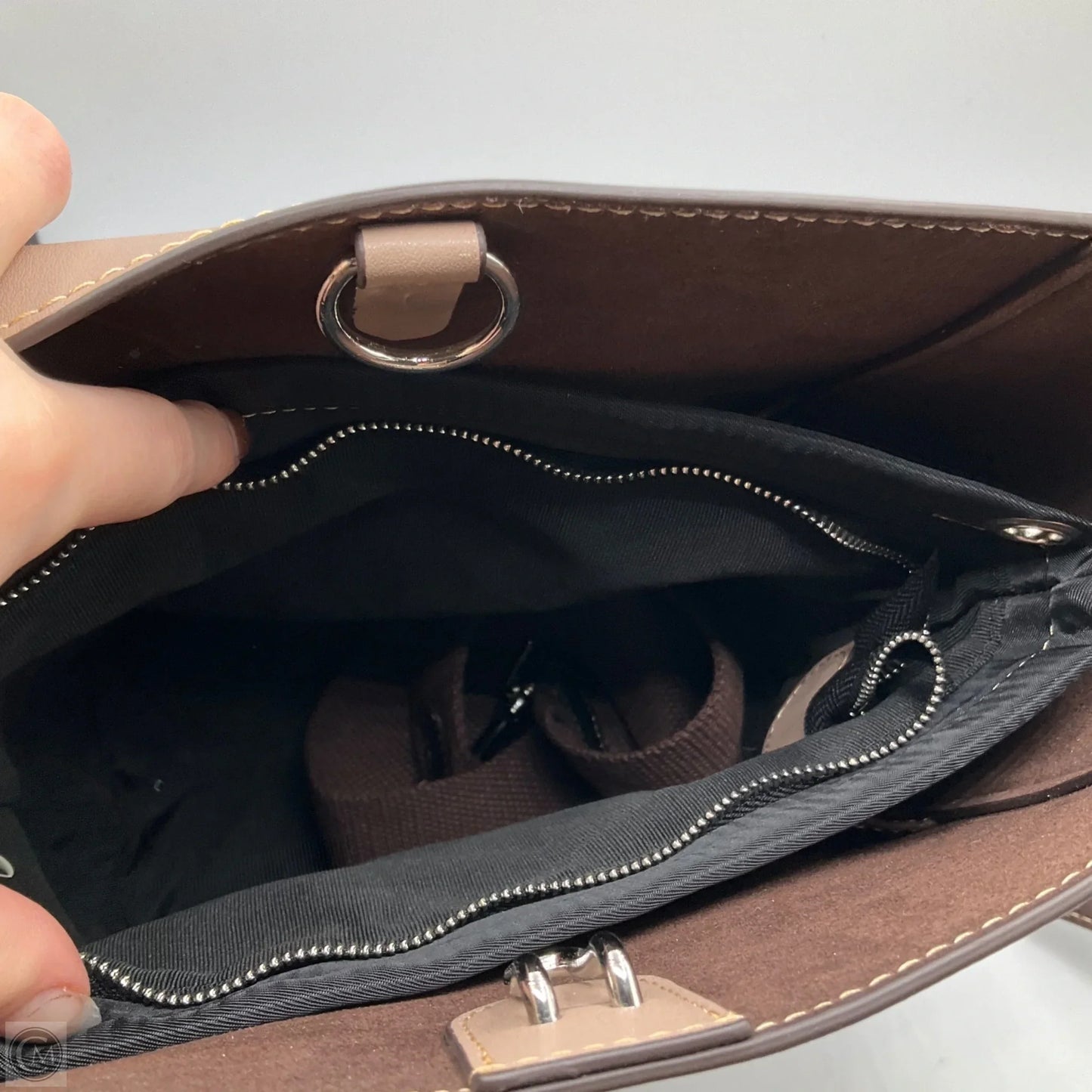 Handbag Leather By Cmb, Size: Medium