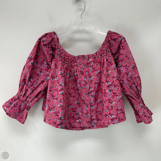 Top Long Sleeve By Free People In Floral Print, Size: S