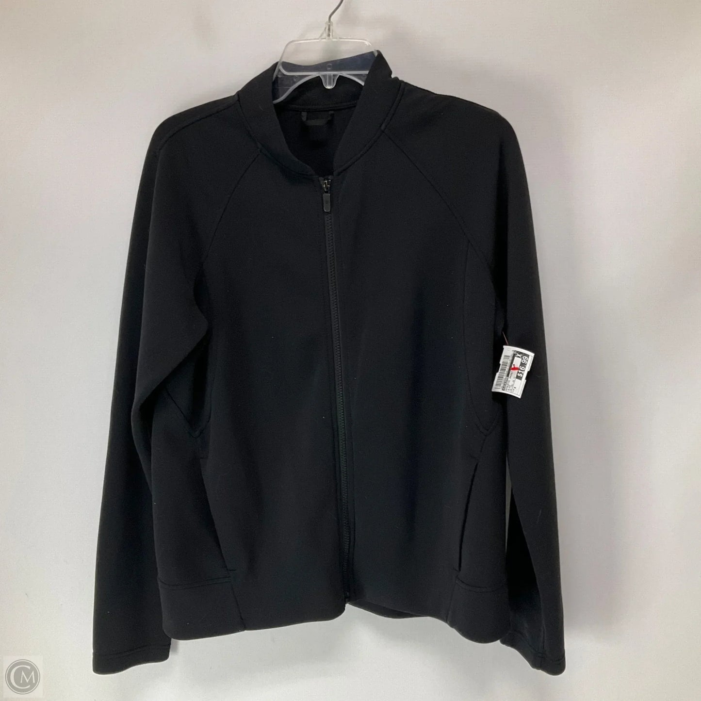 Athletic Jacket By Lululemon In Black, Size: 8