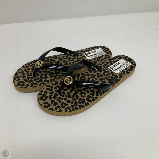 Sandals Designer By Michael Kors In Animal Print, Size: 11