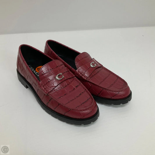Shoes Designer By Coach In Red, Size: 5.5
