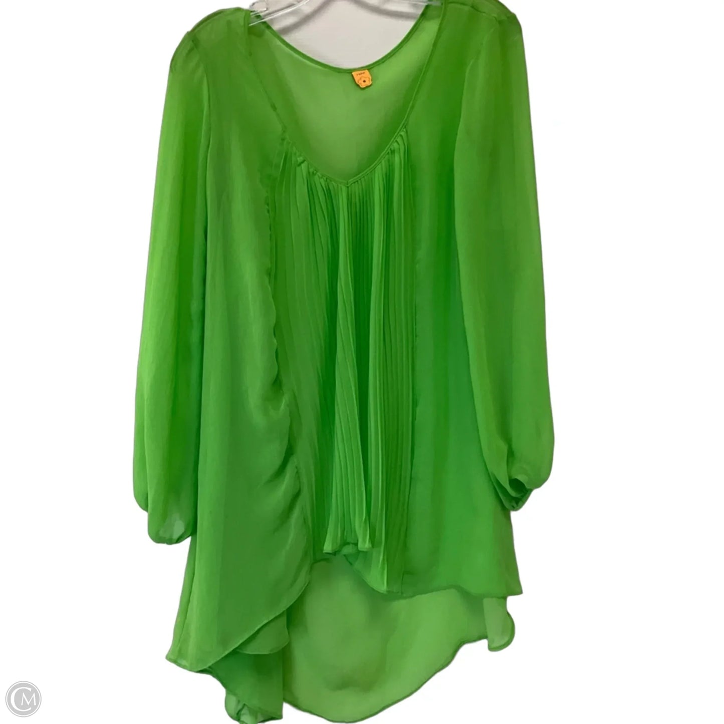 Top Long Sleeve By Farm Rio In Green, Size: S