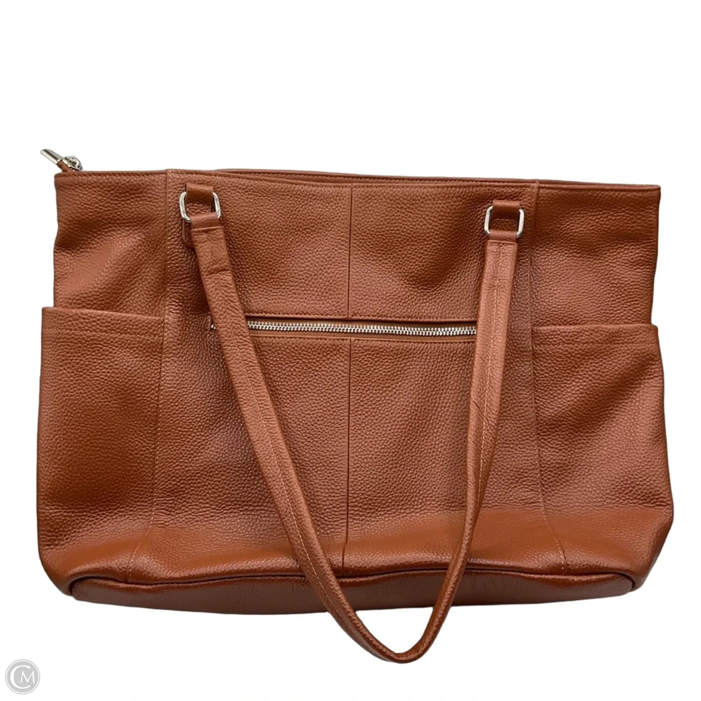 Handbag Leather By Cma, Size: Large