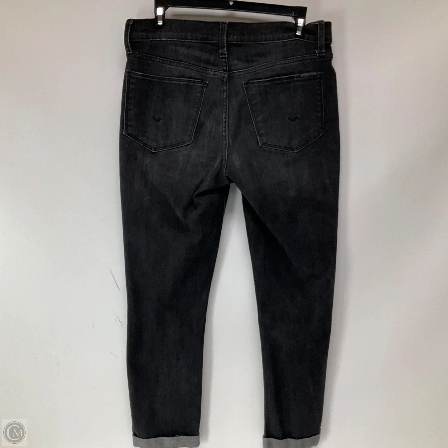 Jeans Straight By Hudson In Black Denim, Size: 2