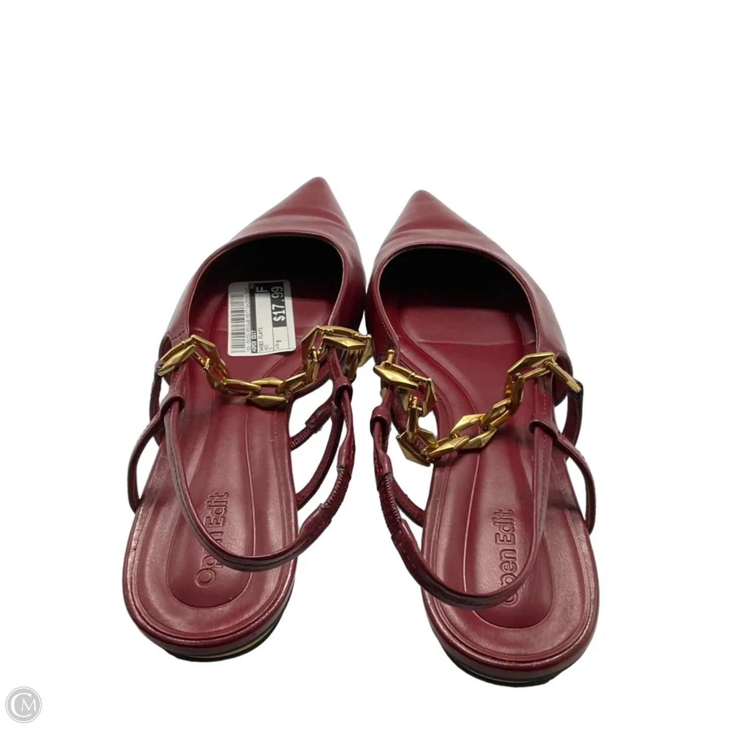 Shoes Flats By Open Edit In Red, Size: 9