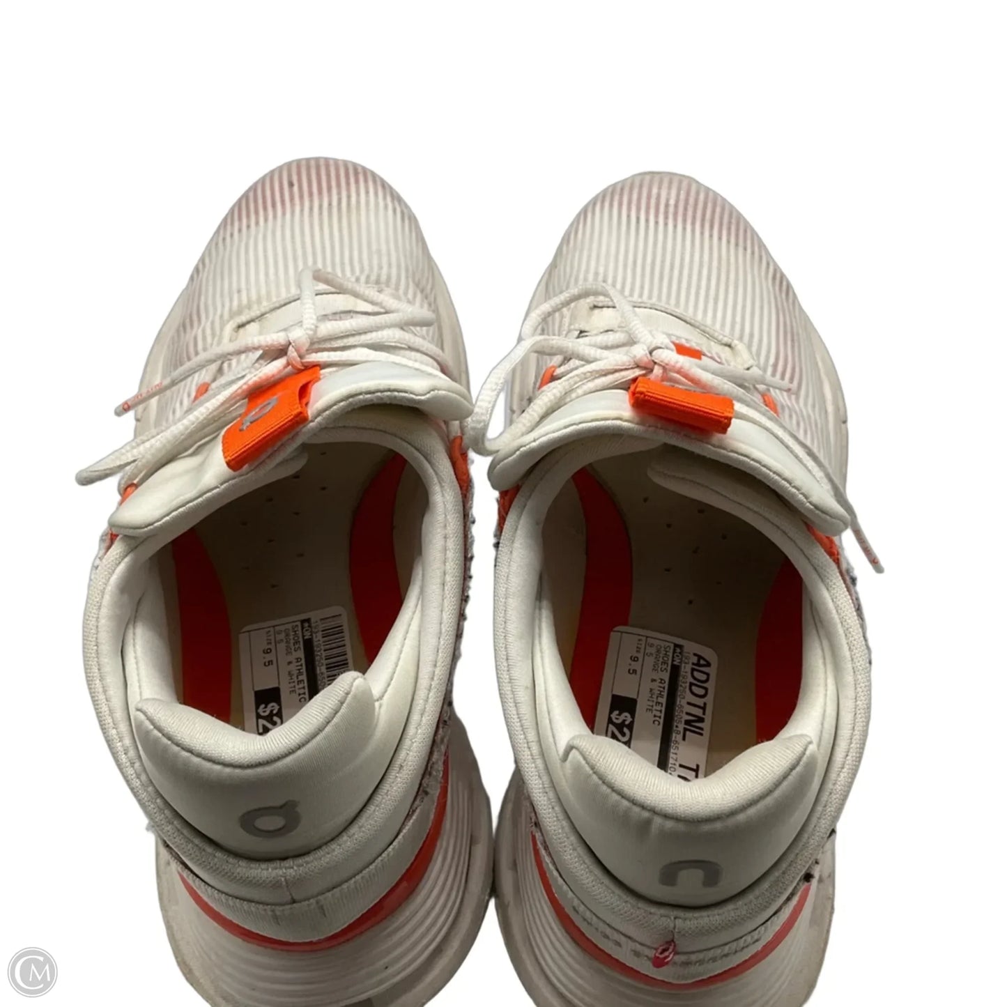 Shoes Athletic By On In Orange & White, Size: 9.5