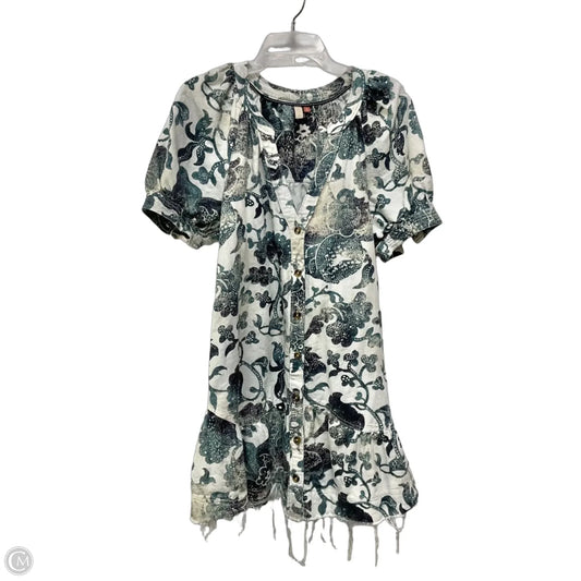 Dress Casual Short By Pilcro In Blue & White, Size: M
