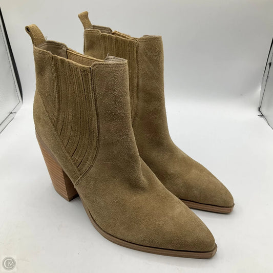 Boots Ankle Heels By Marc Fisher In Beige, Size: 7.5