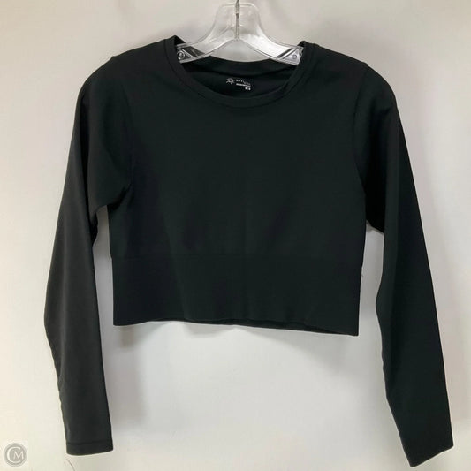 Athletic Top Long Sleeve Collar By Offline By Aerie In Black, Size: M
