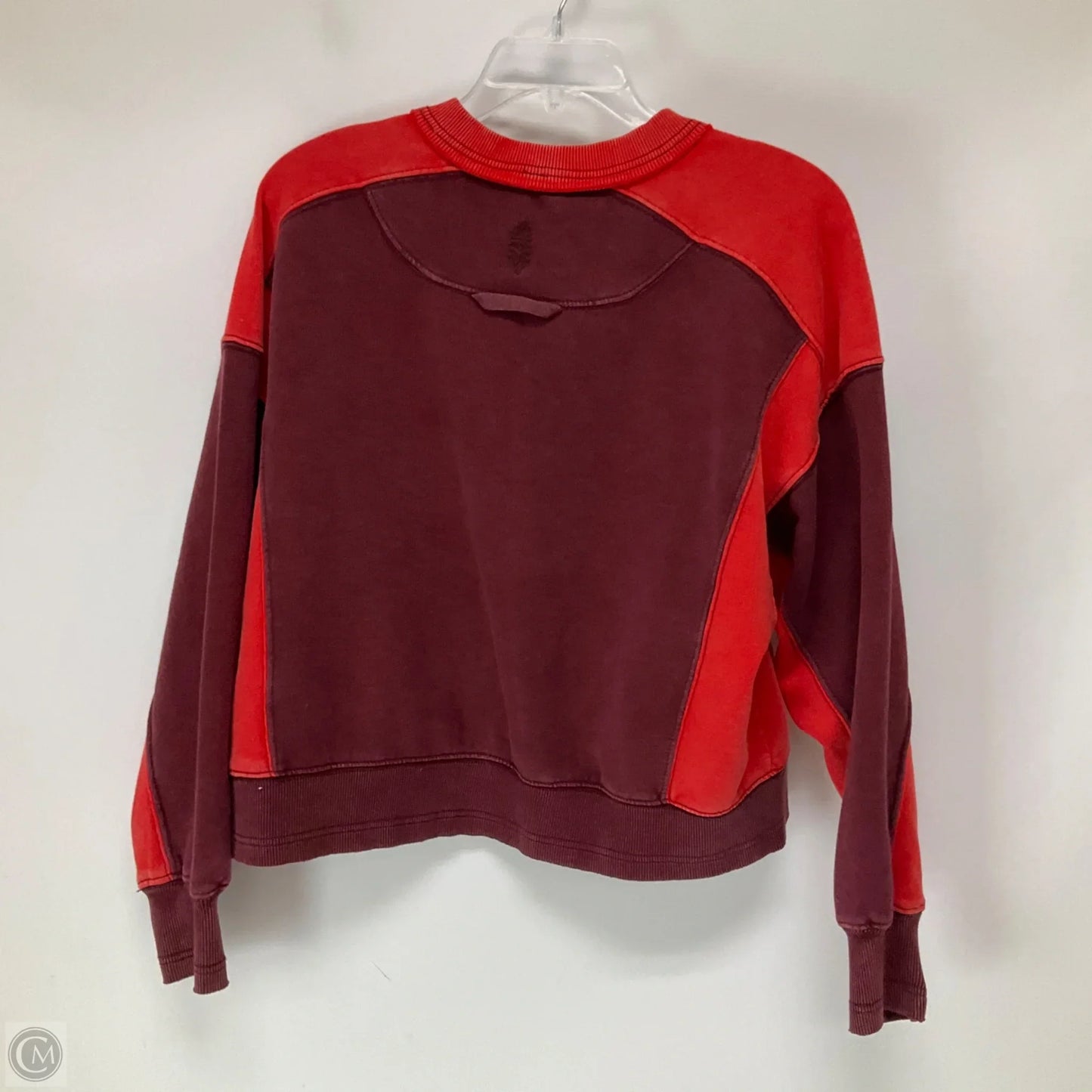 Sweatshirt Crewneck By Free People In Red, Size: Xs