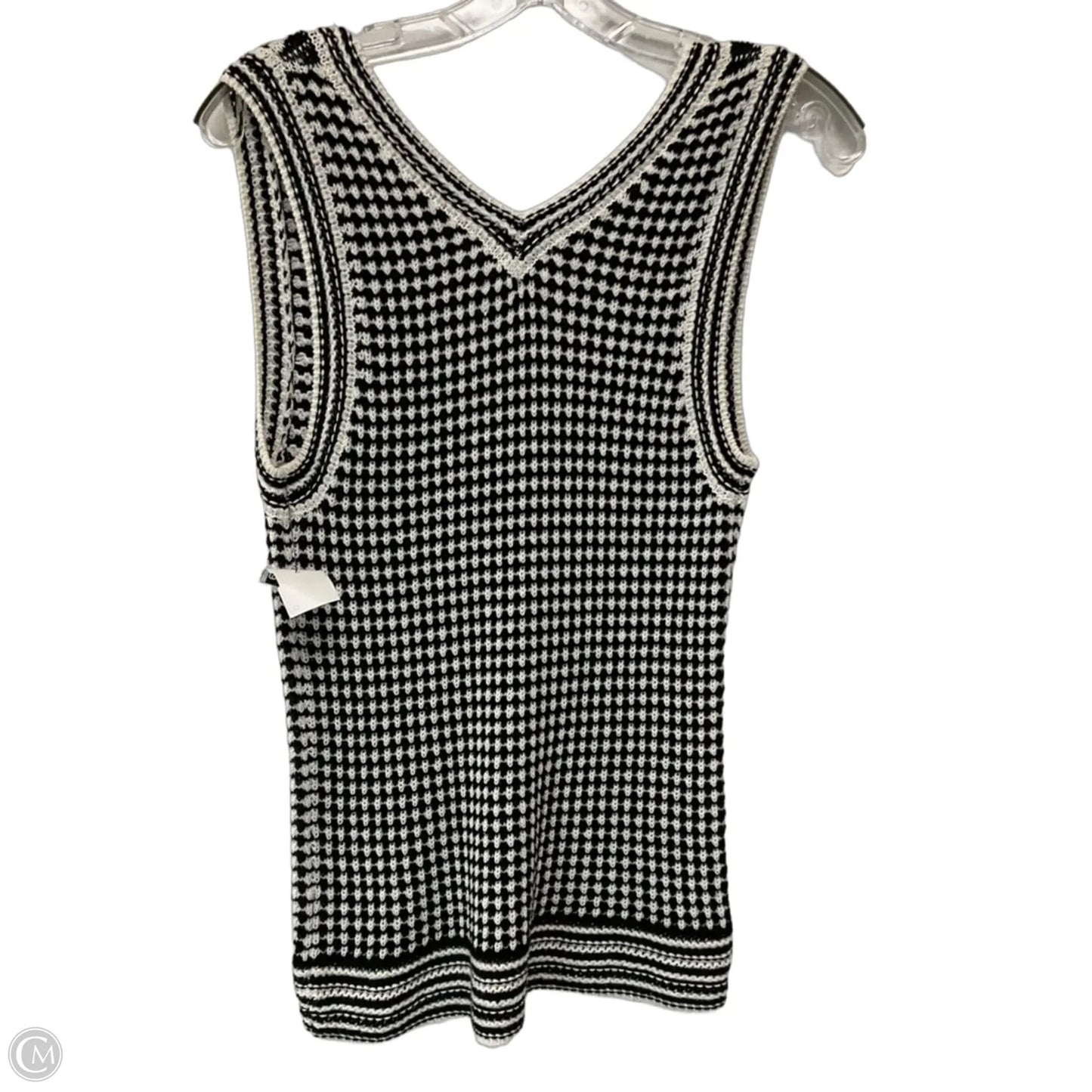 Sweater Short Sleeve By Evereve In Black & White, Size: S