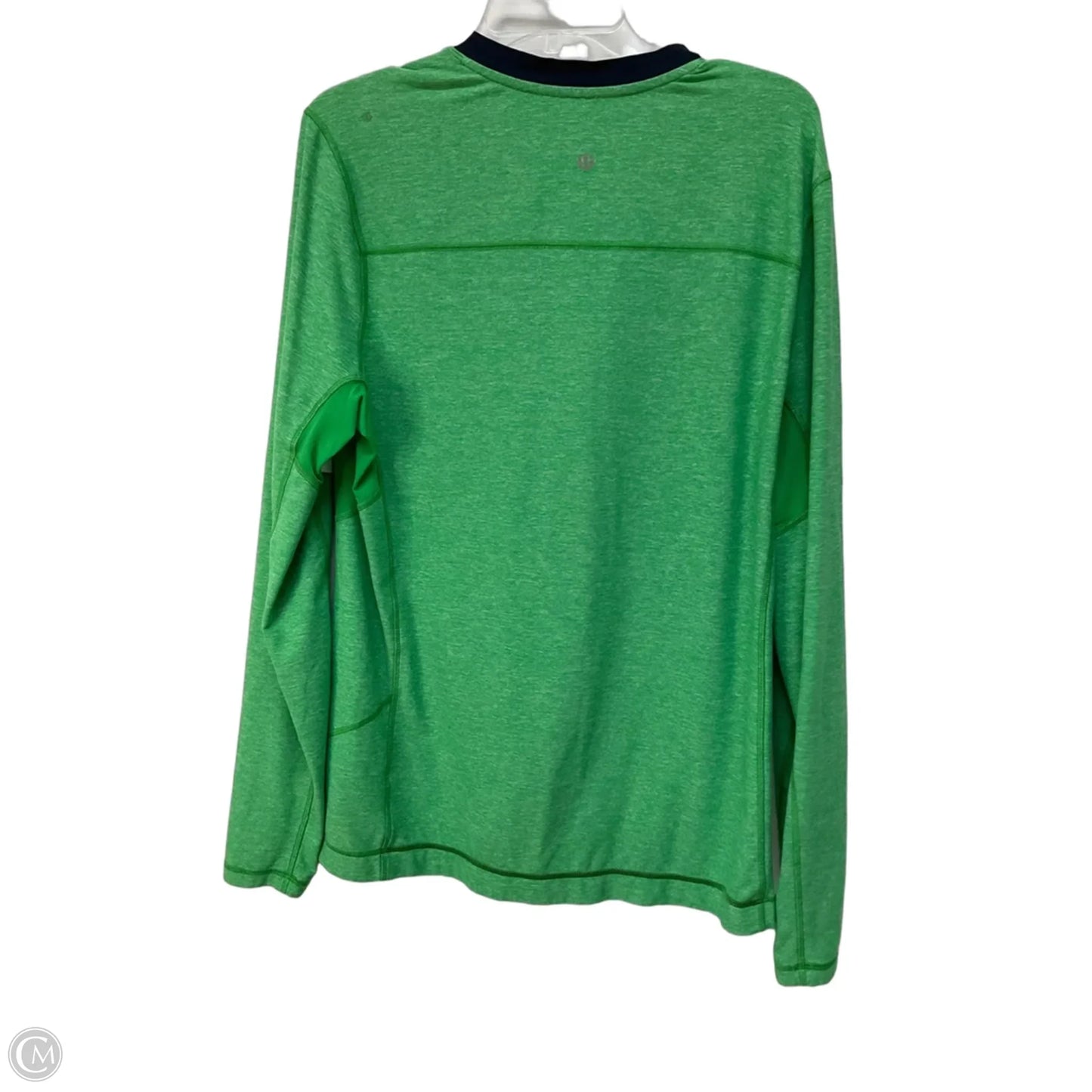 Athletic Top Long Sleeve Crewneck By Lululemon In Green, Size: L