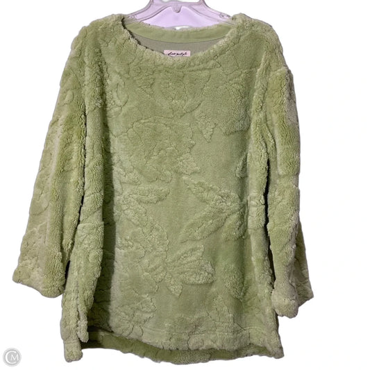Sweatshirt Crewneck By Free People In Green, Size: Xs