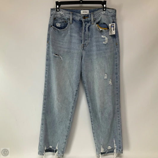 Jeans Straight By Pistola In Blue Denim, Size: 6