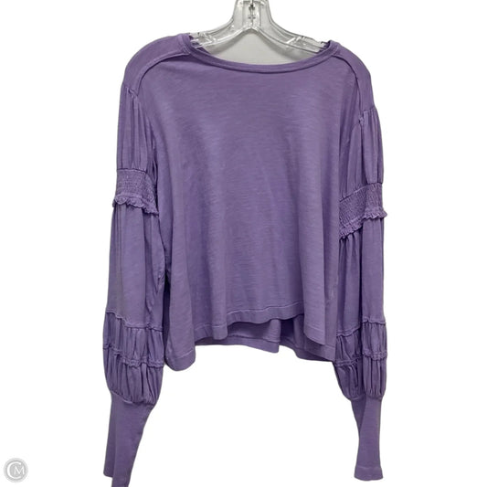 Top Long Sleeve By Pilcro In Purple, Size: L