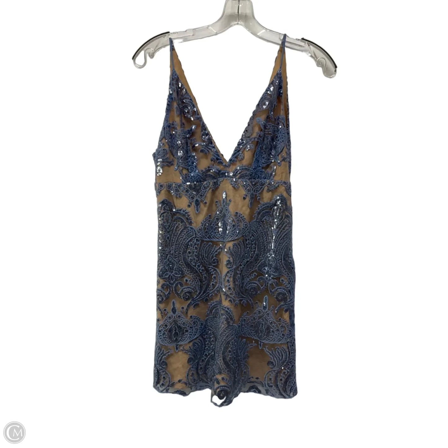 Dress Casual Short By Free People In Blue & Gold, Size: 4