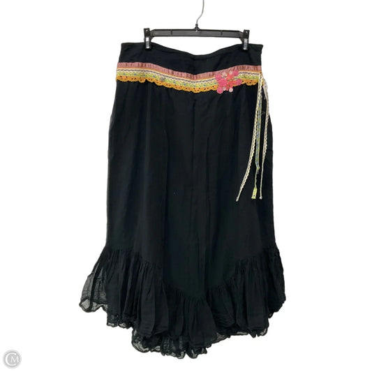 Skirt Maxi By Free People In Black, Size: 12