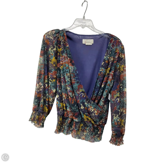 Top 3/4 Sleeve By Anthropologie In Multi-colored, Size: M
