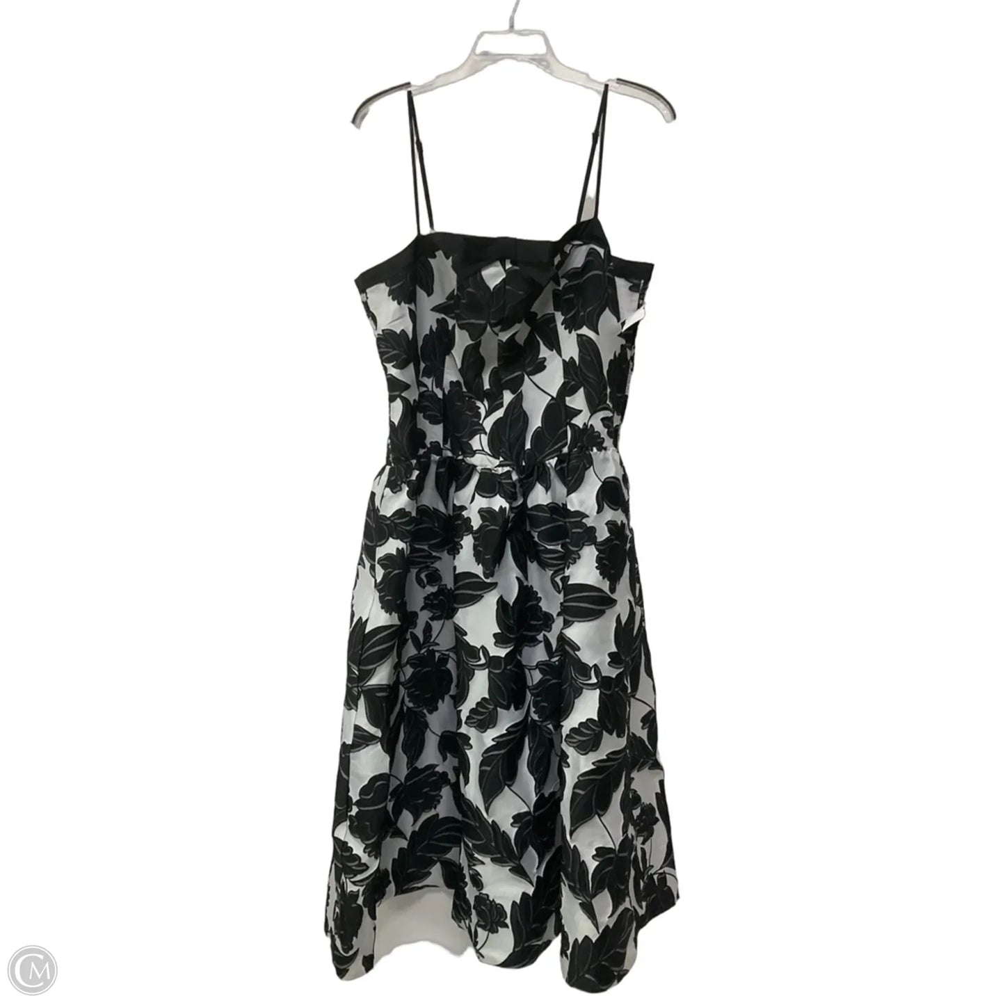 Dress Party Midi By Maeve In Black & White, Size: L