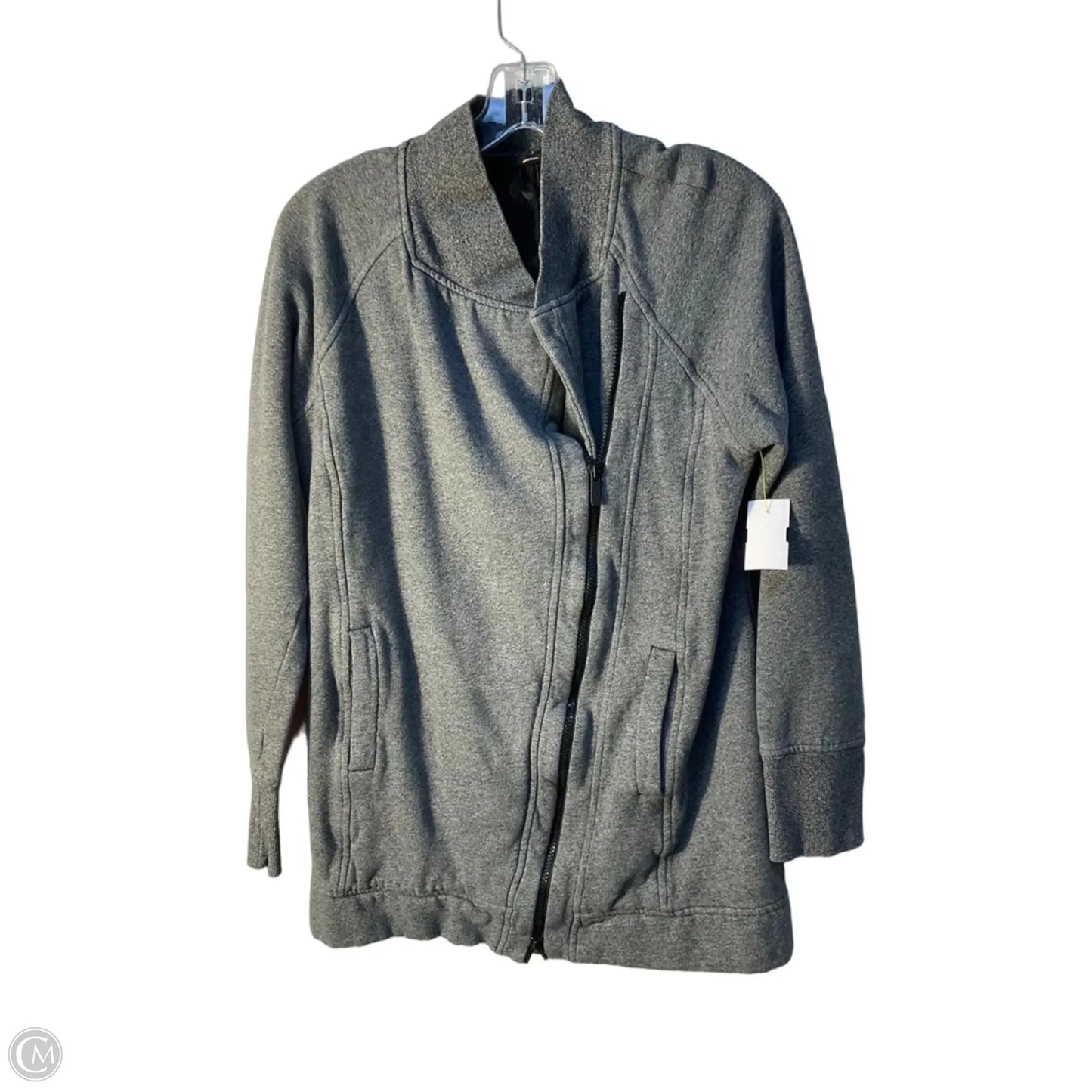 Athletic Jacket By Lululemon In Grey, Size: M