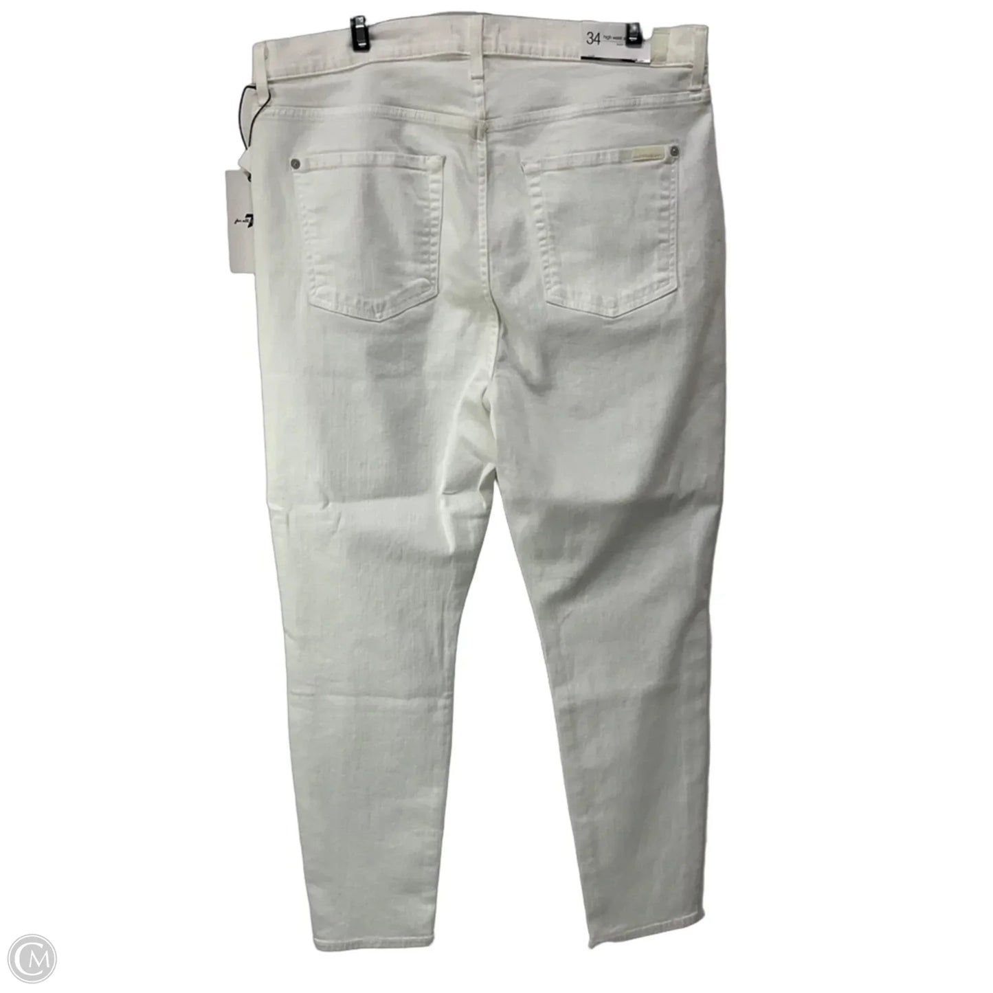 Jeans Skinny By 7 For All Mankind In White, Size: 18