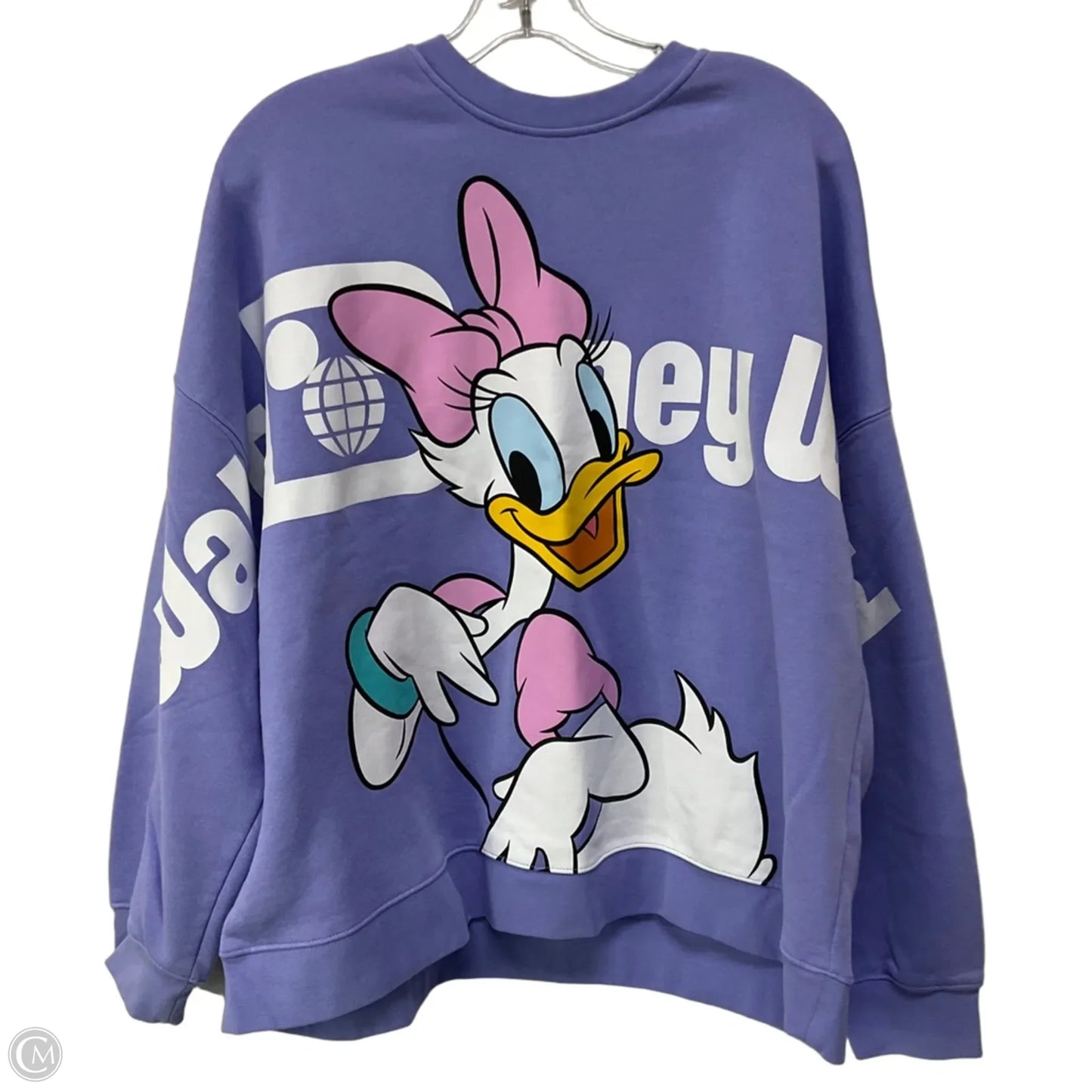 Sweatshirt Collar By Disney In Purple, Size: L