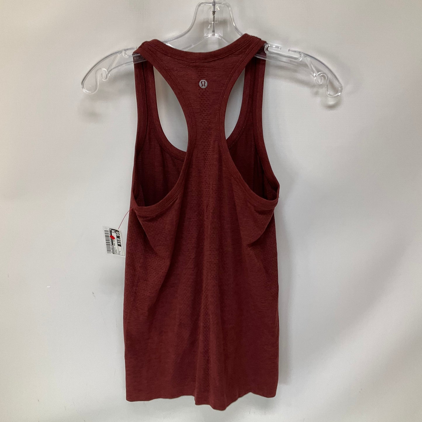 Athletic Tank Top By Lululemon In Maroon, Size: 4