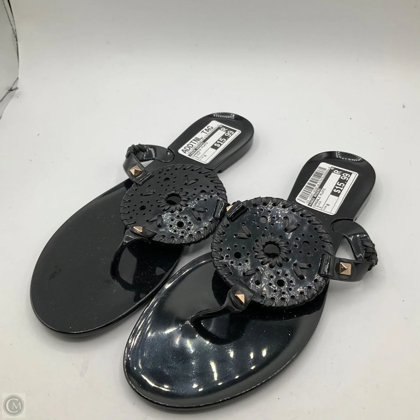 Sandals Flats By Jack Rogers In Black, Size: 8