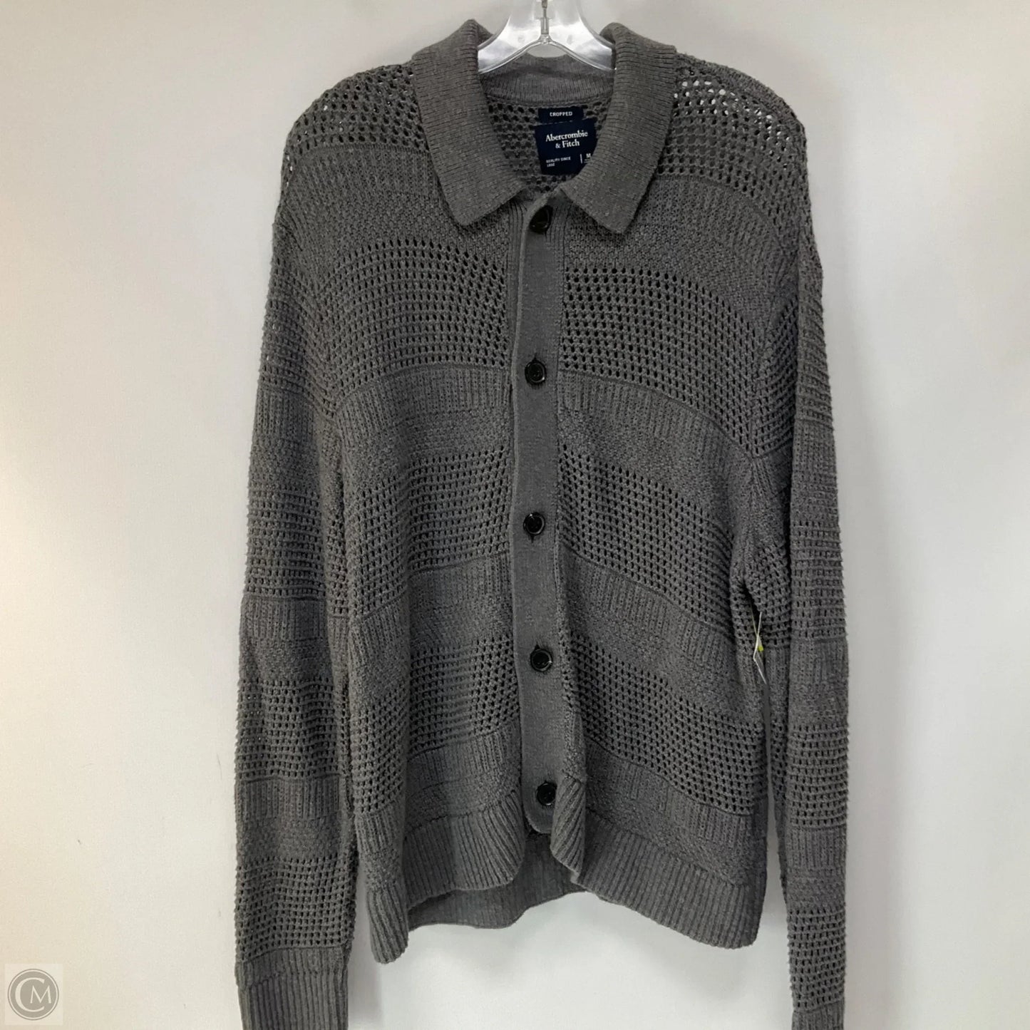 Cardigan By Abercrombie And Fitch In Grey, Size: M