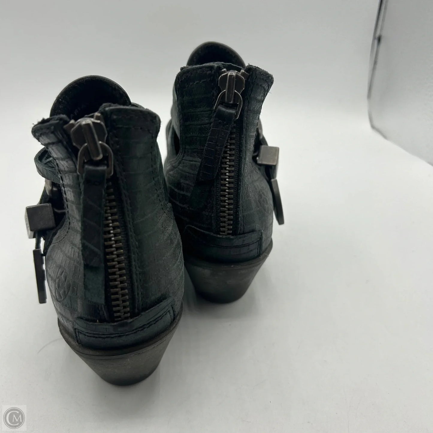 Boots Ankle Heels By Ariat In Black, Size: 6