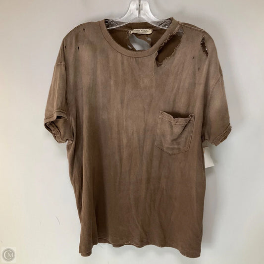Top Short Sleeve By We The Free In Brown, Size: S