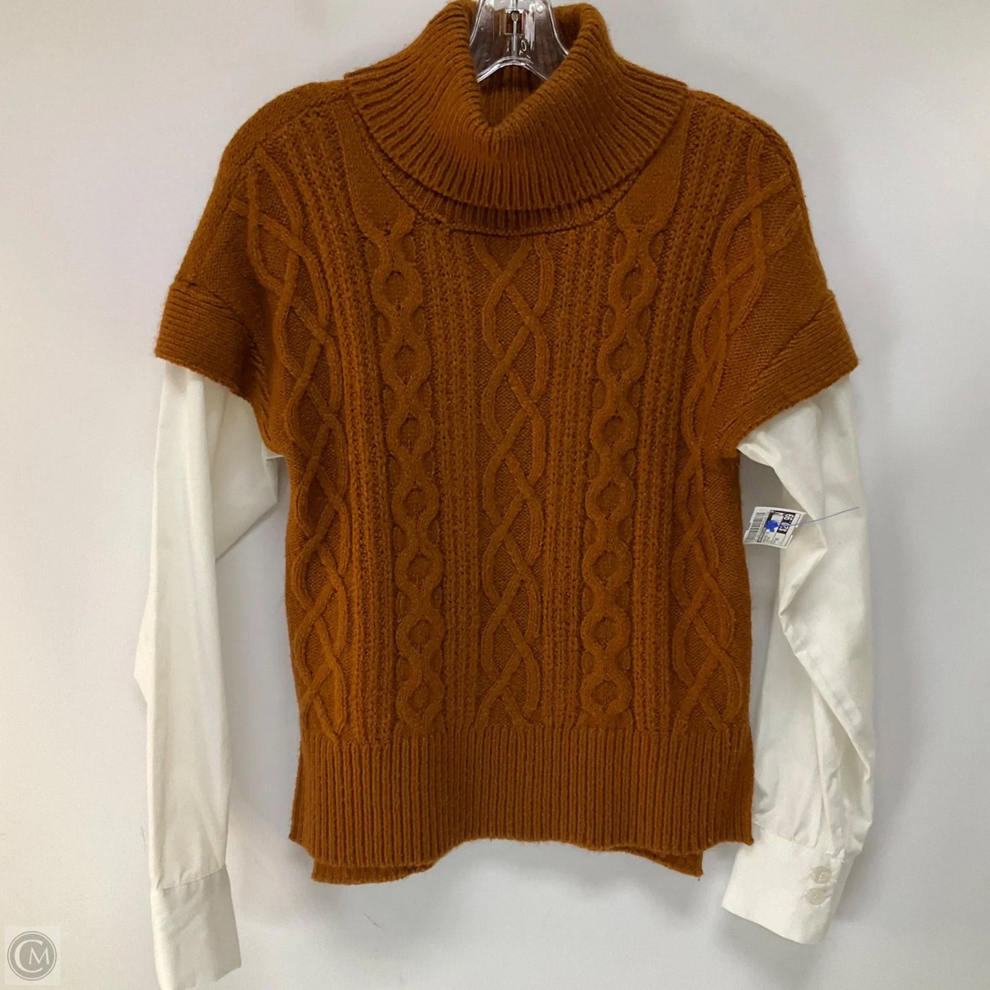 Sweater Short Sleeve By Anthropologie In Orange, Size: Xs