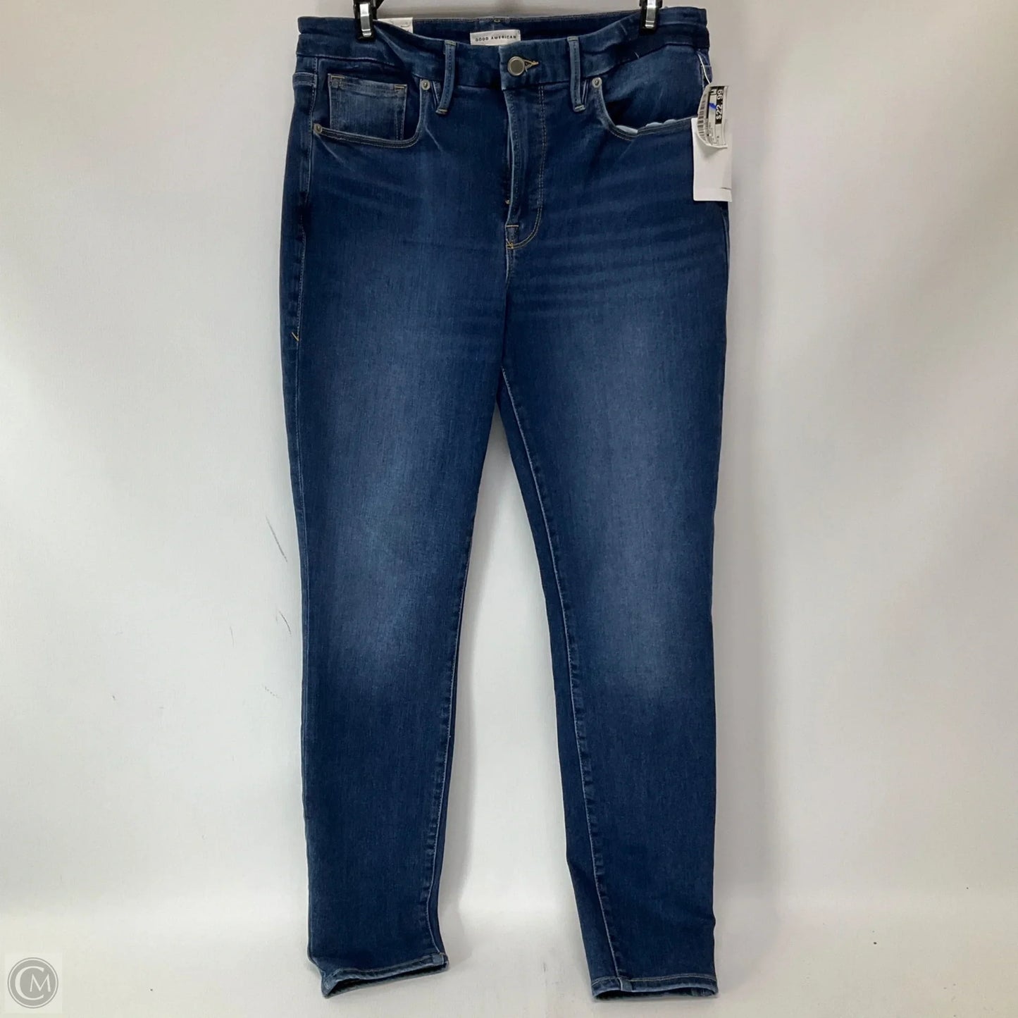 Jeans Skinny By Good American In Blue Denim, Size: 8