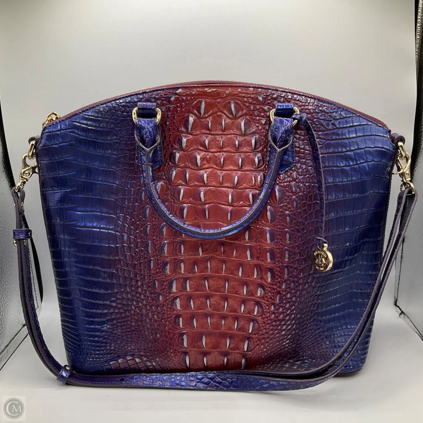 Handbag Designer By Brahmin, Size: Large