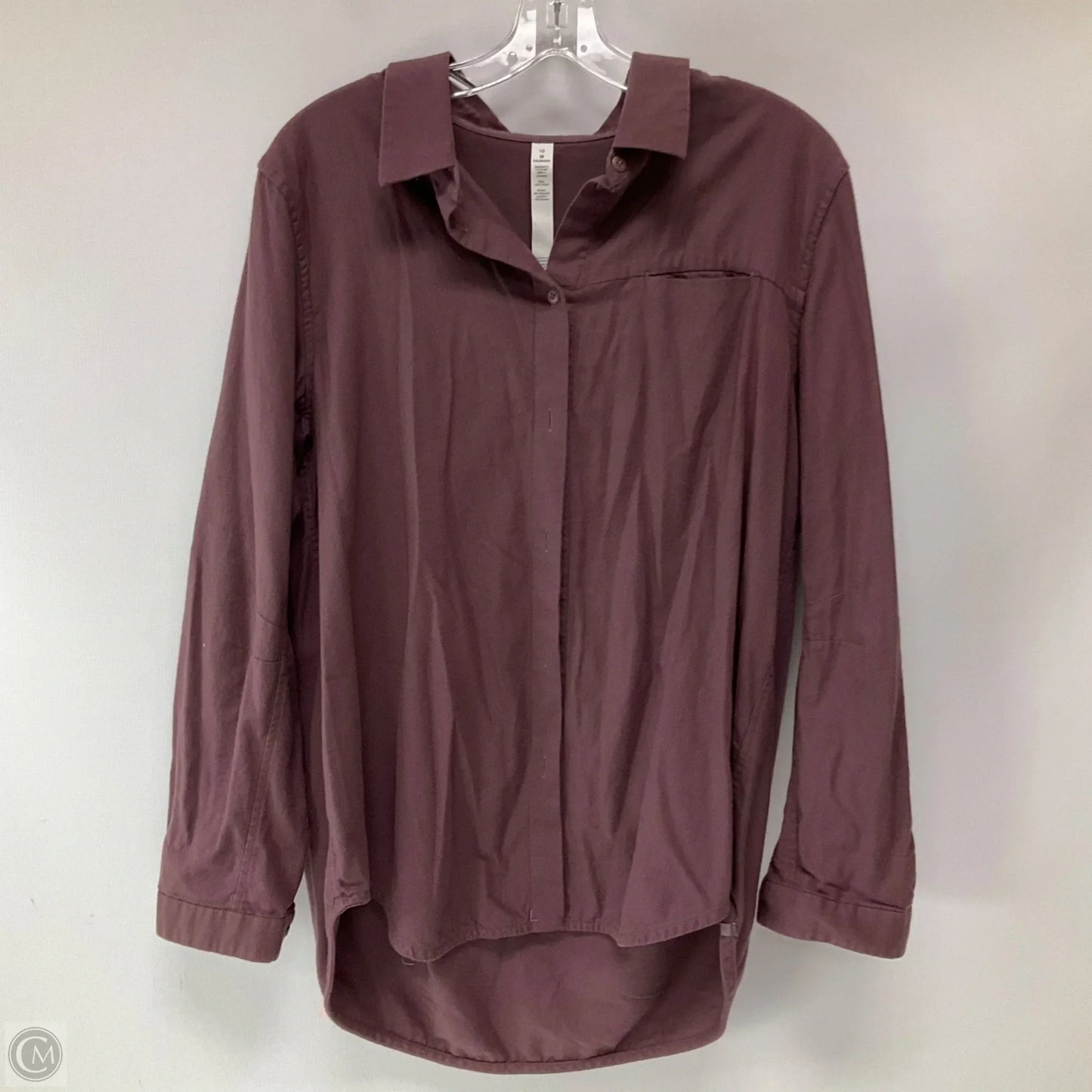 Top Long Sleeve By Lululemon In Pink, Size: 10