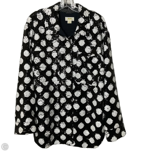 Blazer By Maeve In Polkadot Pattern, Size: L